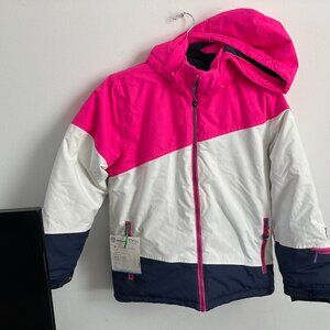 Girls Jacket size 146/152 PhibeeSport winter pink/white jacket with hood